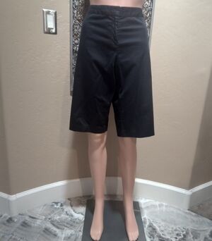 Tommy Bahama Stretch Black Flat Front Women's Bermuda Shorts